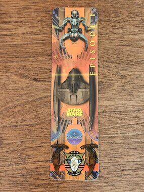 Vintage STAR WARS Episode 1 Bookmark Trade Federation Starfighters STARWARS